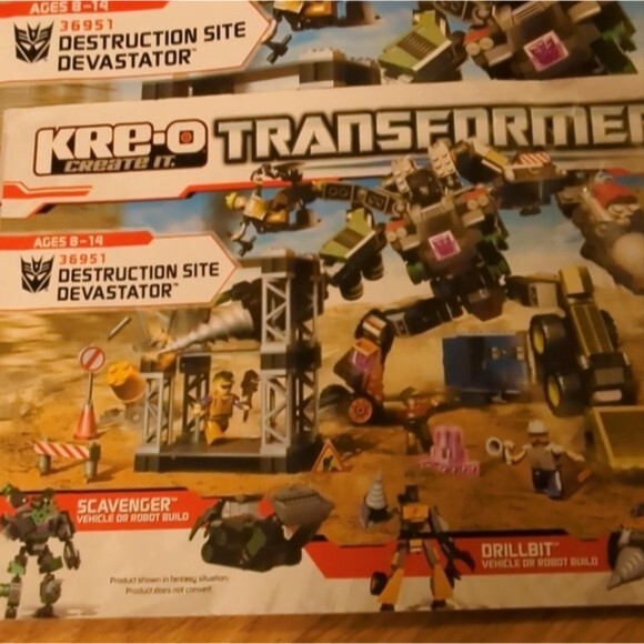 Kre-o Transformers Destruction Site Devastator 36951 Instruction Booklets - Picture 4 of 5